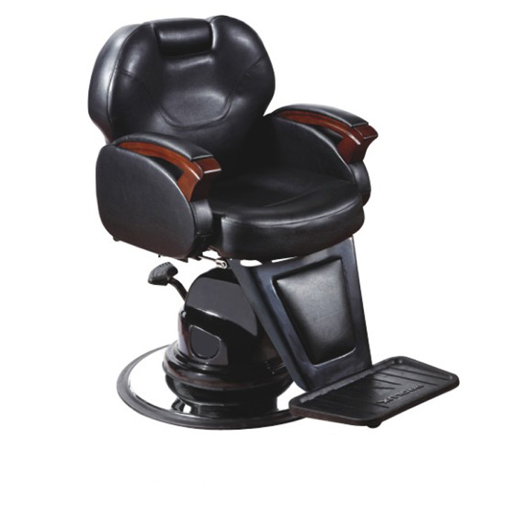 Professional Heavy-Duty Reclining Barber Chair with 360-Degree Swivel Pump
