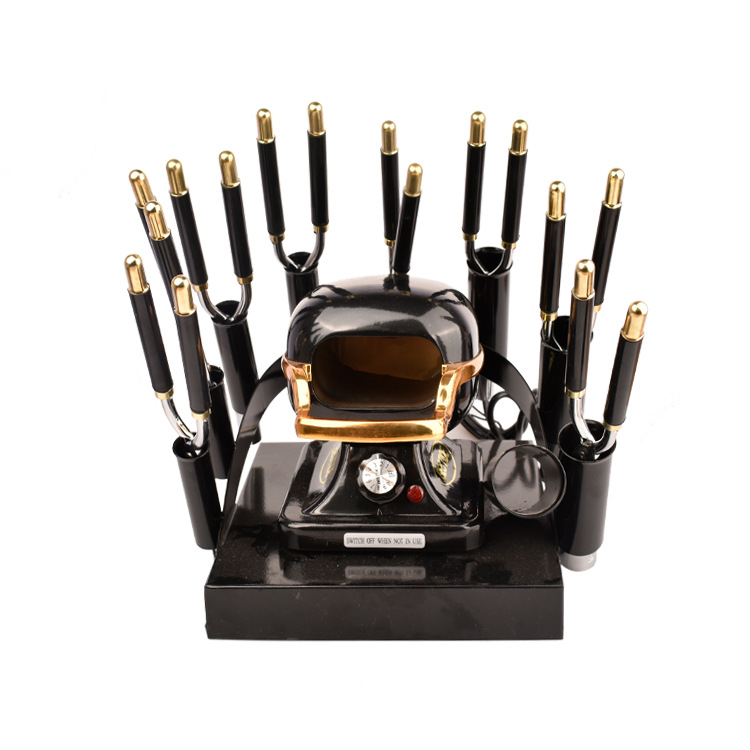 Dyuan Fashion 8-in-1 Hair Stove Tongset - Unisex, 3 Heat Settings, Black - Professional Salon Equipment at Beauty Republic Equipment Store