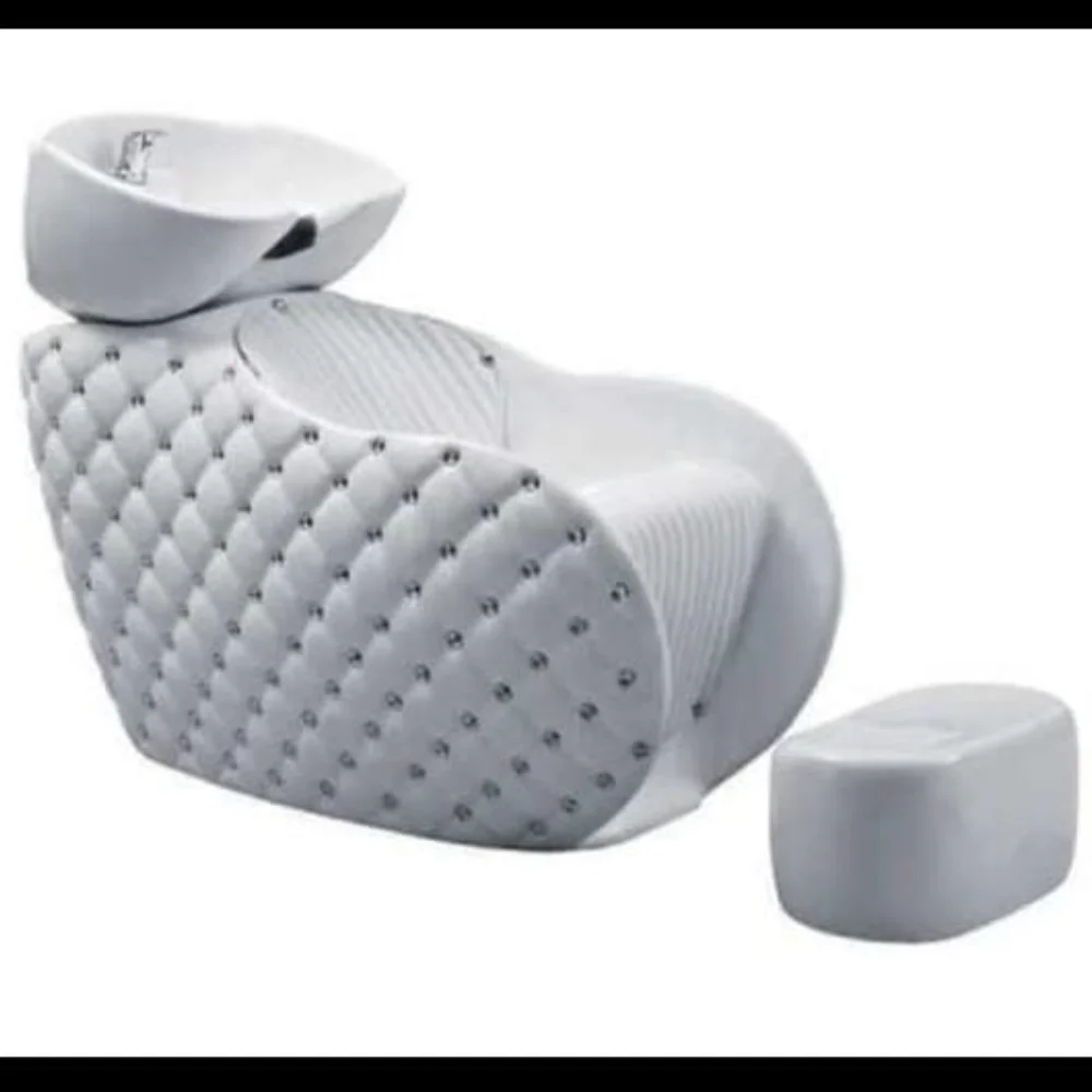Elegant White & Black Sink for Beauty Professionals - Professional Salon Equipment at Beauty Republic Equipment Store