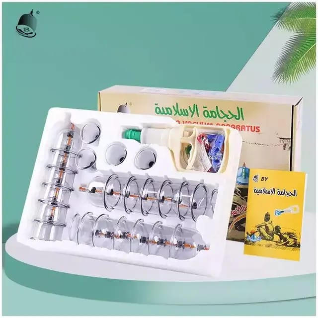 24-Piece Hijama Bio-Magnetic Vacuum Suction Cupping Therapy Set - View 2 - Beauty Republic Equipment Store