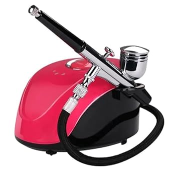 IAS Airbrush Kit, Multi-Function -Action Airbrush Set with Compressor Set for Make up,Art Painting,Tattoo,Cake,Manicure, Spray Model,Craft - Professional Spa Equipment at Beauty Republic Equipment Store