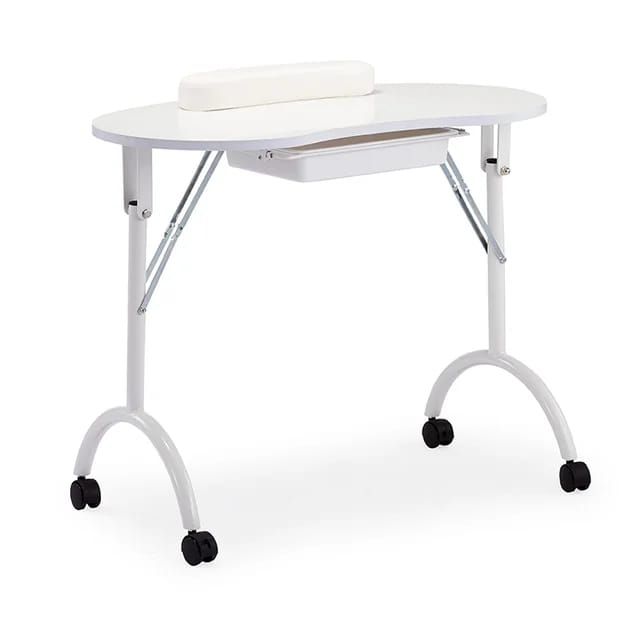 Portable Folding Manicure & Nail Technician Station Table - Professional Spa Equipment at Beauty Republic Equipment Store