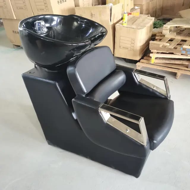 Salon Chair with Integrated Hair Washing Basin (Shampoo Backwash Unit) - Professional Salon Equipment at Beauty Republic Equipment Store